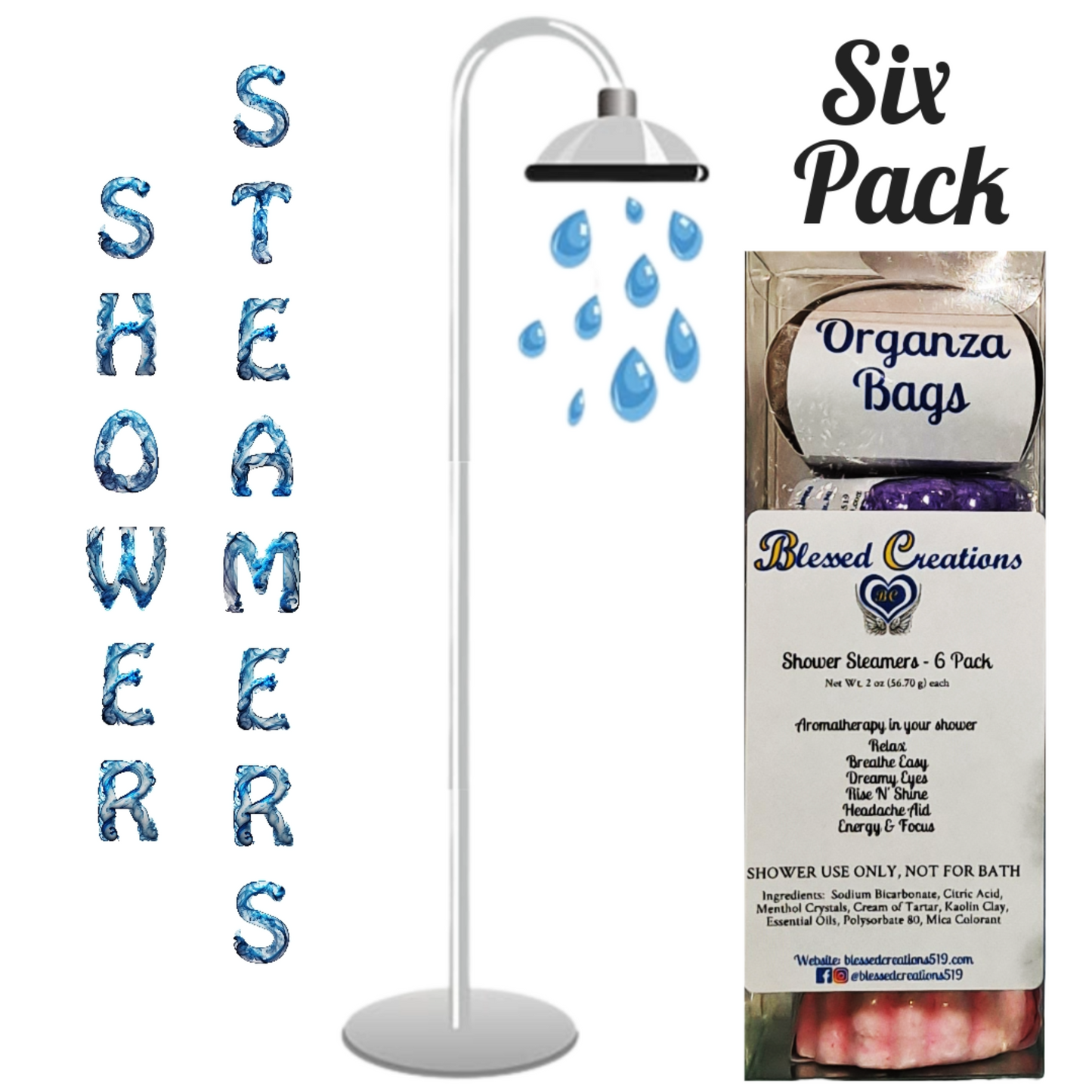 Assorted 6 PK Shower Steamers